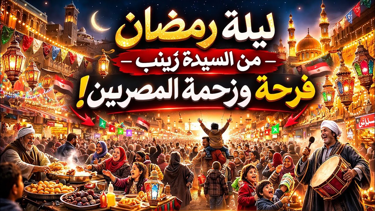 فرحة رمضان في مصر 🌙 السيدة زينب مليانة حياة! 🇪🇬