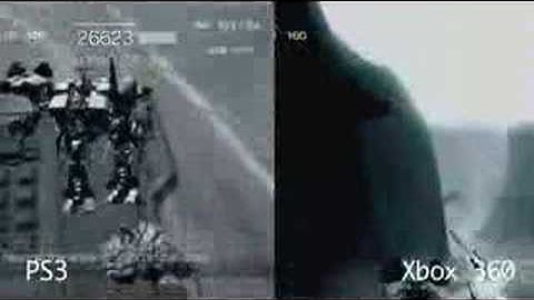 armored core 4 comparison (ps3 vs xbox360)