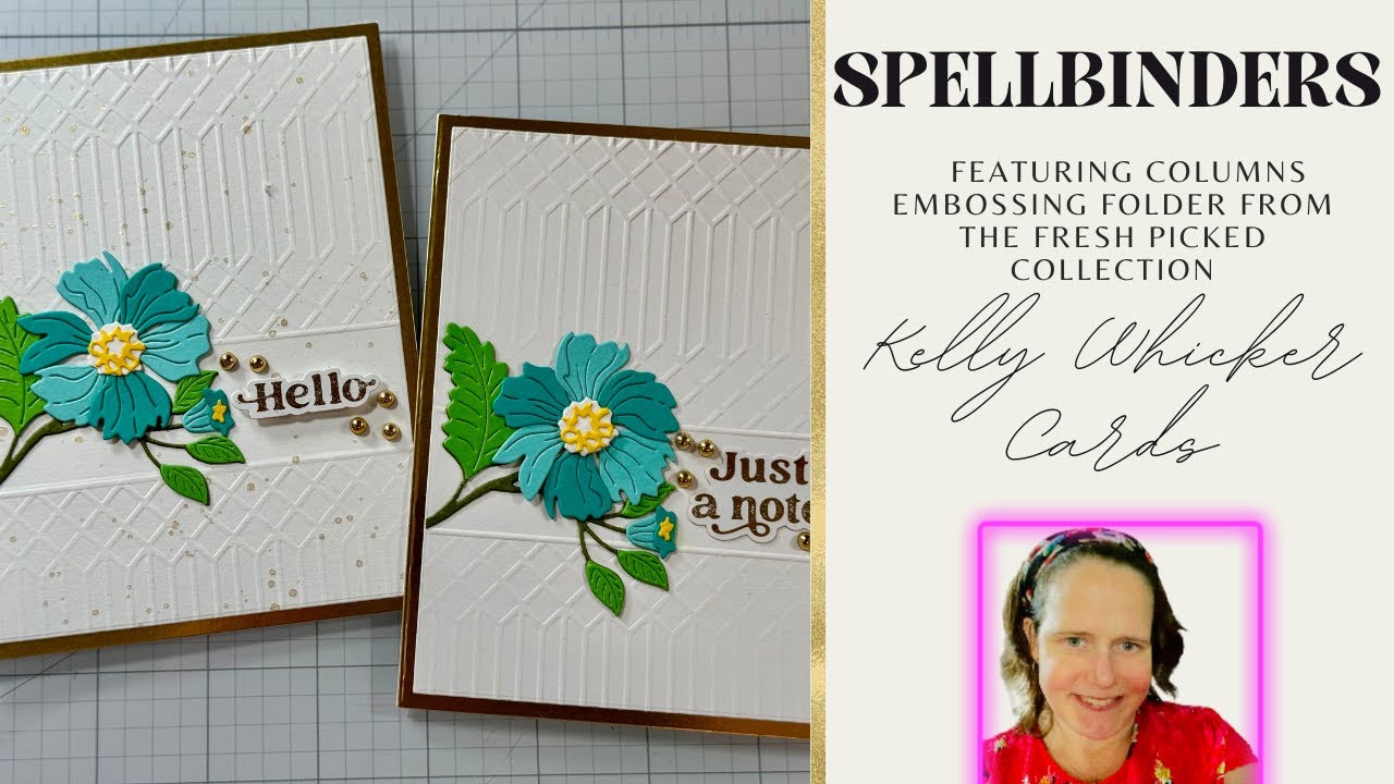 Partial embossing with embossing folder | New Release| @spellbinders ...