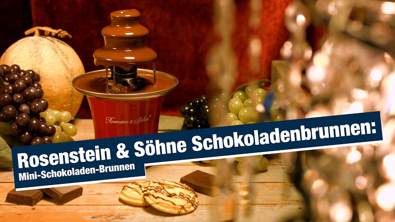 Rosenstein & Söhne Mini Schokobrunnen: Mini-Schokoladen-Brunnen ( Schokobrunnen Schokolade)
