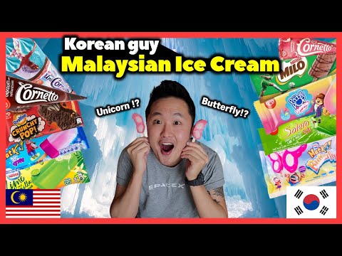 38 Korean guy 🧊 10 MALAYSIAN ICE CREAMS 🧊 Mukbang [BAHASA/ENG]