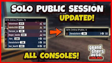 SOLO PUBLIC SESSION (ALL CONSOLES) FAST & EASY - GTA 5 ONLINE