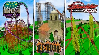 I Built REAL LIFE Coasters In Theme Park Tycoon 2! 🙂