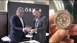 Löbner's latest chronograph has a cool subdial layout!