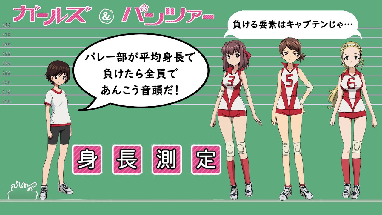 ガルパンキャラの身長測定 平均身長が一番高いチームはどこ Girls Und Panzer Character Height Measurement Youtube ガルパンキャラの身長測定 平均身長が一番高いチームはどこ Girls Und Panzer Character Height Measurement Youtube