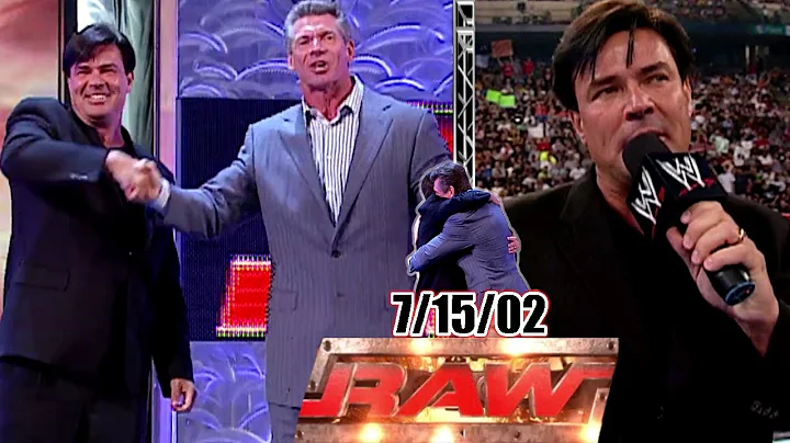 WWE RAW - July 15, 2002 Full Breakdown - Eric Bischoff Debuts In WWE As New RAW GM - Vince/Eric Hug