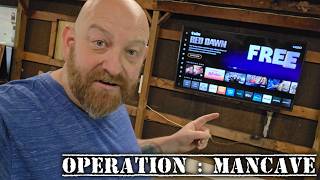 OPERATION MAN CAVE part 1 Turning My 8 Car Garage Into A Man Cave daily vlog 126