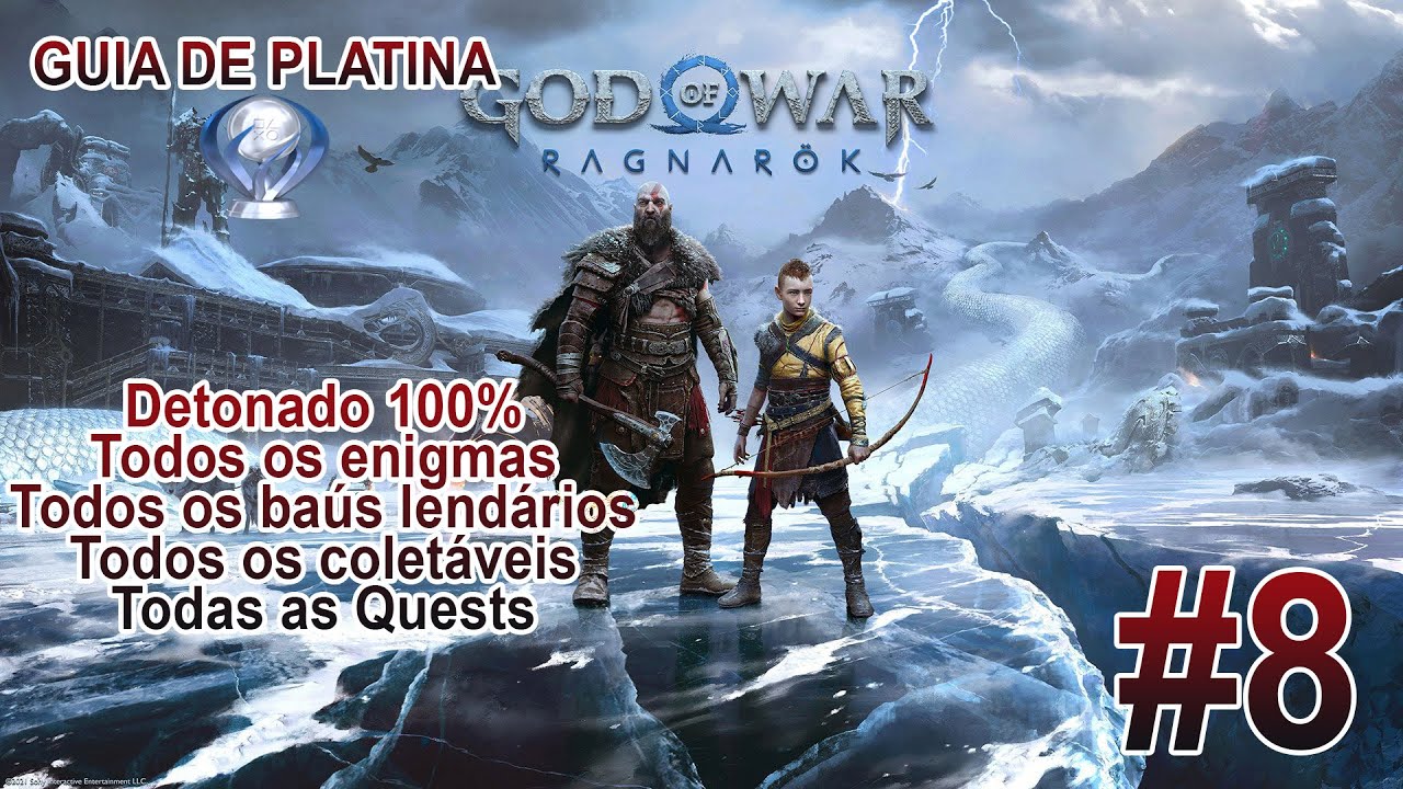 Platina de God of War Ragnarok leva entre 50 e 60 horas para ser conquistada