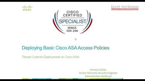 16  Deploying Basic Cisco ASA Access Policies