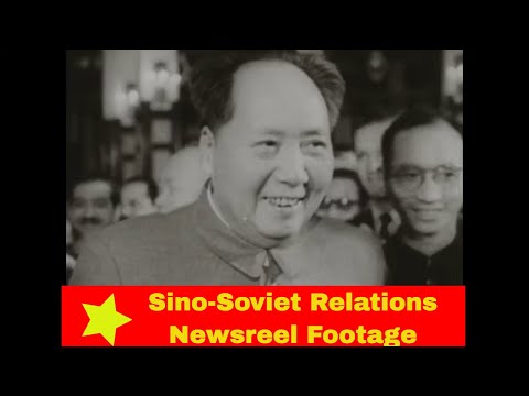 SINO-SOVIET RELATIONS FOOTAGE     CHAIRMAN MAO, NIKITA KHRUSHCHEV, STALIN   USSR / CHINA    XD86565
