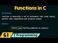 Introduction to functions in c