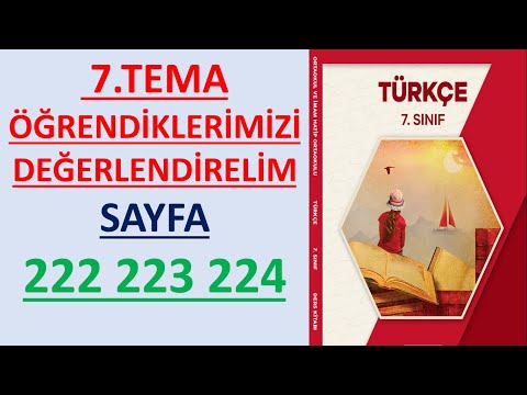 7.SINIF TÜRKÇE DERS