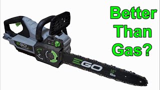 EGO 16 Cordless Chainsaw Review -- better than GAS 