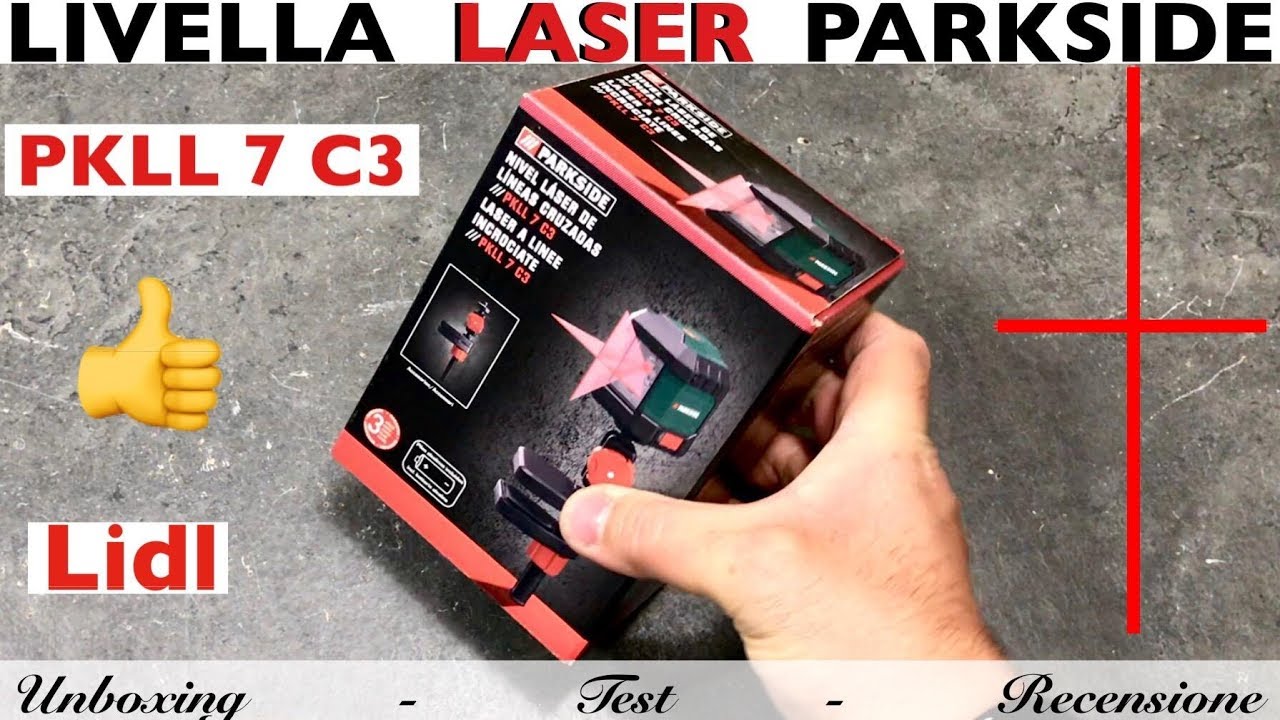 Livella LASER autolivellante LIDL. PARKSIDE. PKLL 7 C3