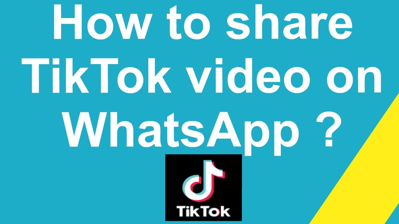 How To Share Tiktok Video On Whatsapp?