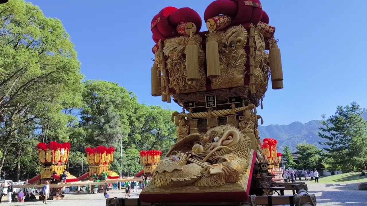 【さぬき豊浜ちょうさ祭2025】豊浜八幡神社宮参り、町内巡行(道溝、五軒屋、岡、梶谷)10/10