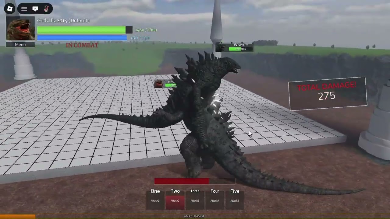 Roblox Age of titans vs Kaiju arisen Godzilla 2014 vs Titanus Gojira