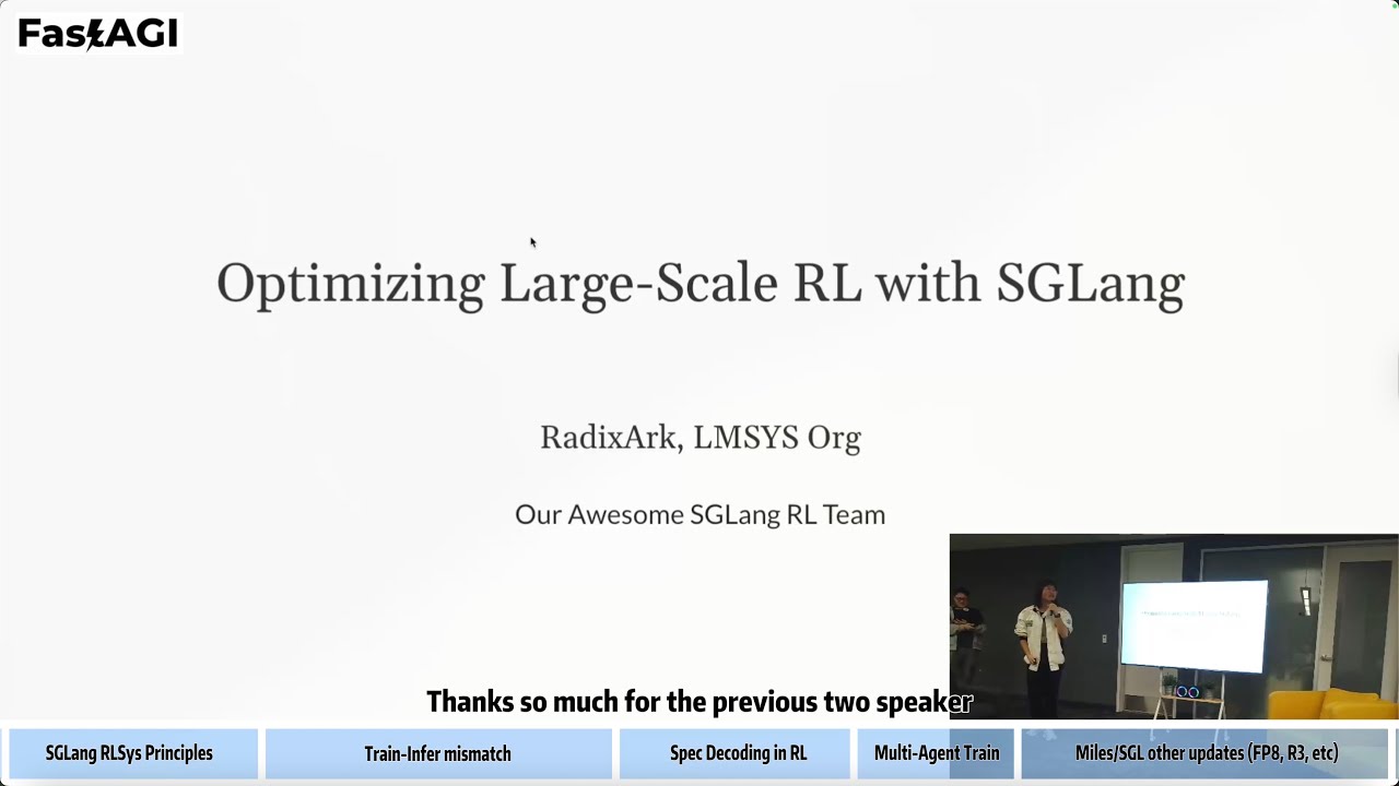 Optimizing Large-Scale LLM RL Training with SGLang