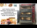 Bakery Oven Price in Delhi | India & Get Triple Deck Gas Bakery oven Price & Deck Oven