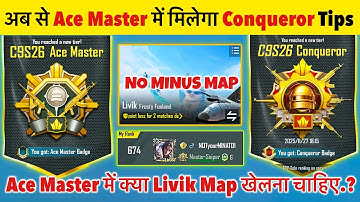 🇮🇳Day 12 - Rank 674 Ace Master to Conqueror Tips Livik🔥| C9S26 Conqueror Rankpush Tips & Tricks✅