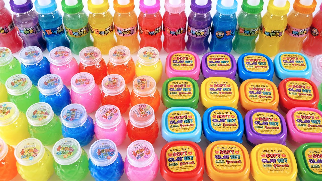 Satisfying Video l Mixing All My Slime Smoothie l How to make Slime