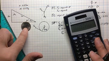 Rotational Motion - Rolling Down an Inclined Plane Without Slipping