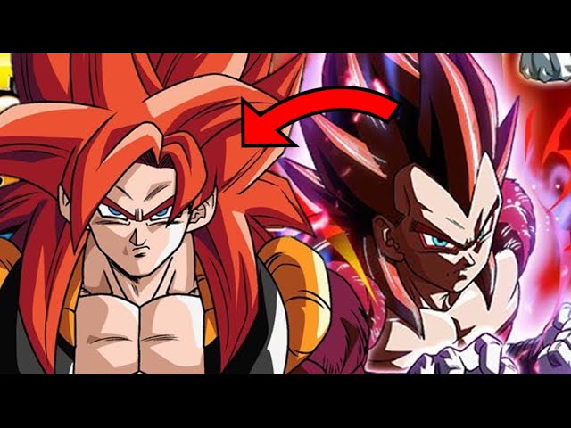 Why does Gogeta have red hair in his Super Saiyan 4 form whereas