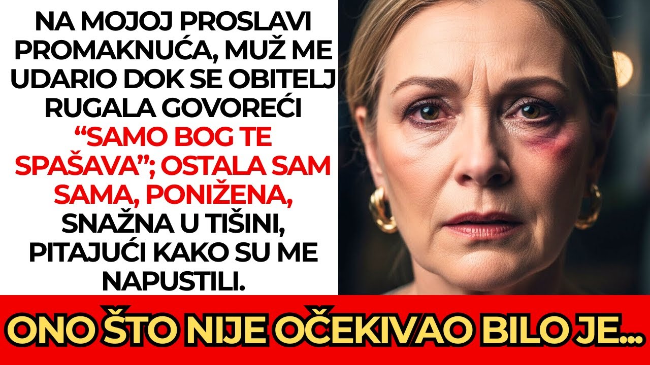 Na mojoj proslavi promaknuća 🤩 muž me udario 😡; obitelj se rugala: “Samo Bog te spašava” 🤫 Zvala sam