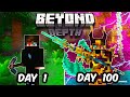 I Spent 100 Days in BEYOND DEPTH in Minecraft