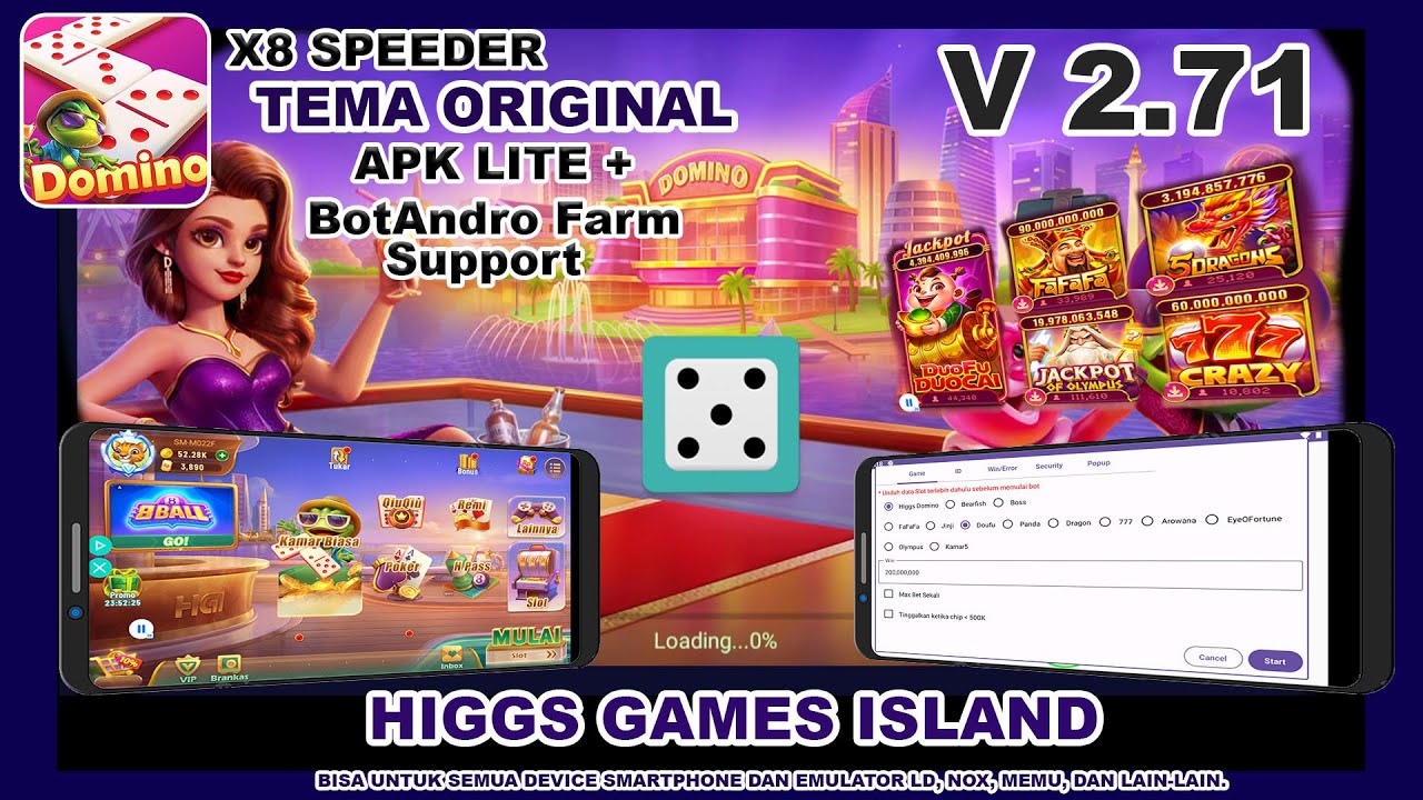APK Ringan + Bot Farming / Sedekah Higgs Games Island Versi Ringan 2.71 X8 Speeder Super Ringan !!!