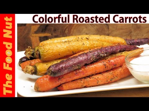 Oven Roasted Whole Carrots With Herbs - How To Make Healthy & Easy Baked Carrot Dish | The Food Nut