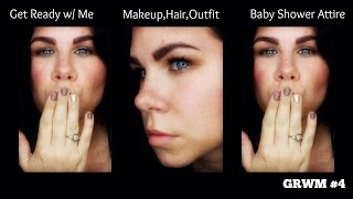 GRWM, Makeup, Hair, Outfit, Baby Shower #4