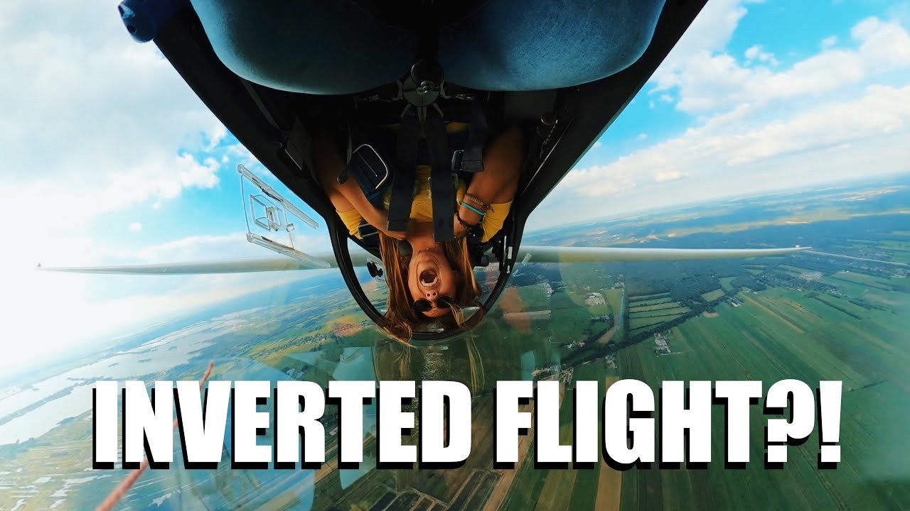Can a glider airplane fly upside down youtube