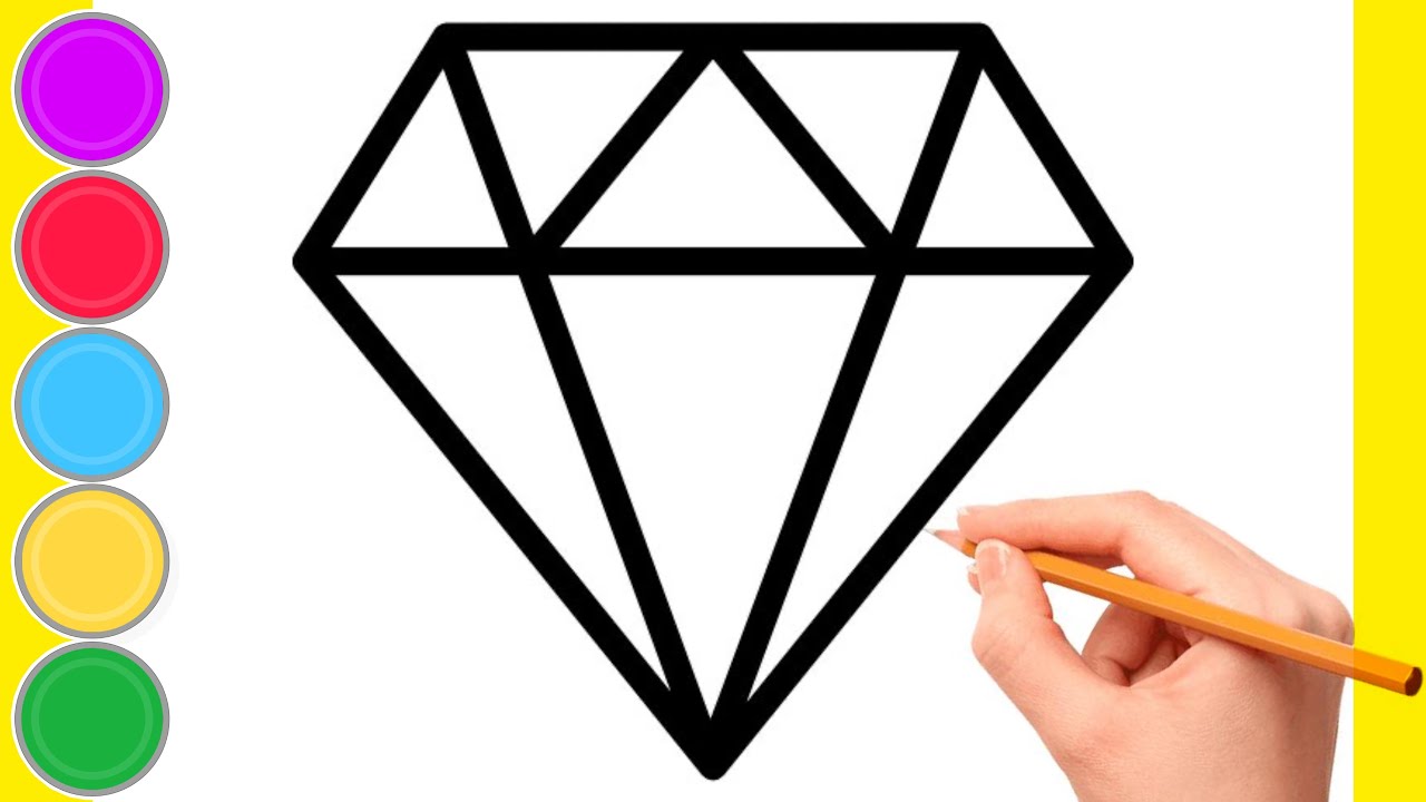 How to Draw a Diamond , Star and House Drawing Tutorial Drawing