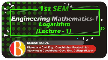 Engineering Mathematics- Logarithm (Lecture-1)
