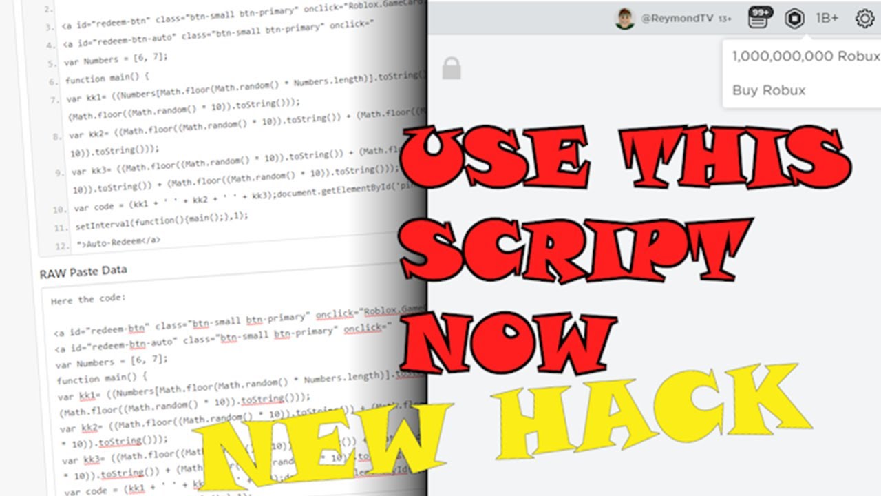 Script Gilcth *NEW* HOW TO GET FREE ROBUX NEWS SCRIPT GLITCH 2021 - YouTube
