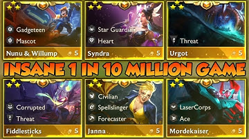 INSANE 1 IN 10 MILLION RANKED GAME *RECORD* | TFT Set 8
