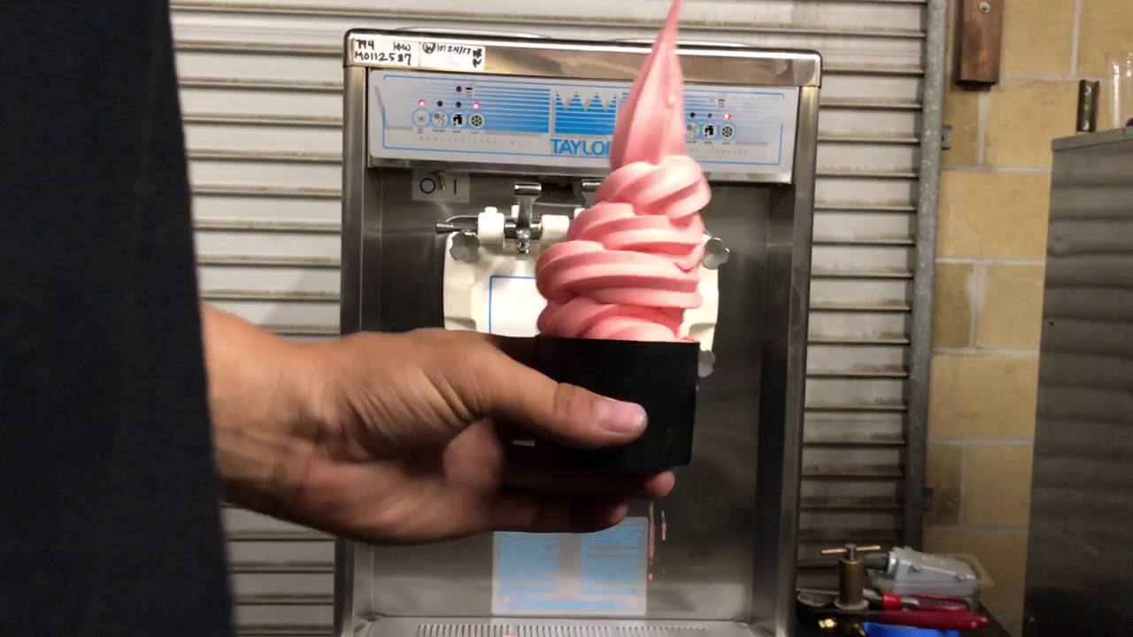 Mix Test Taylor 794 Soft Serve Frozen Yogurt Machine YouTube