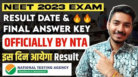 NEET 2023 Result Official Date Announced!! | NEET 2023 Result Date by NTA | NEET 2023 Result Update