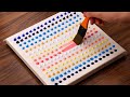 Easy Acrylic Painting From Small Dots｜Sunset Sky &amp; Trees Painting Step By Step (1323)