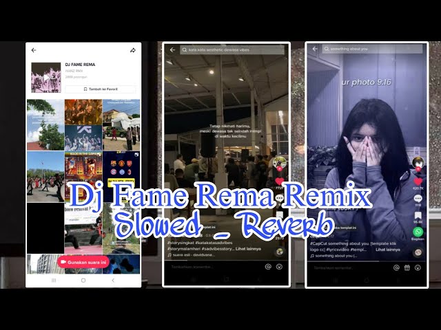 DJ FAME REMA REMIX  Slowed Reverb Viral Di TikTok class=