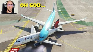 Getting CALLED OUT by ATC in Microsoft Flight Simulator! Full Flight LAXSFO (A330900)