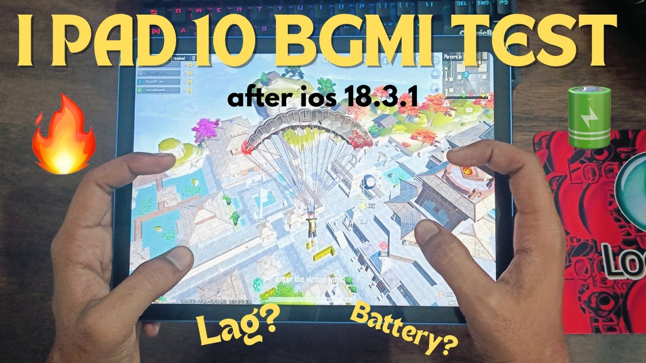 iPad 10th Bgmi Test After IOS 18.3.1 Update | I Pad 10 Bgmi Test - YouTube