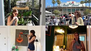 HOME UPDATE : painted my bathroom, went to the Rosebowl Flea, new bedside tables, garden/grill, etc.