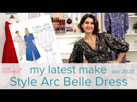 My Latest Make - the Style Arc Belle Dress - December 2023 - YouTube