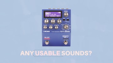 BOSS SY-200 // How to get great sounding synth tones