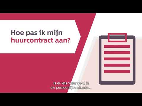 Video: Wijzigingen In De Huurovereenkomst Aanbrengen?