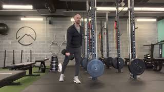 Split Stance 1 DB Clean + Press