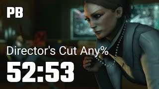 Deus Ex: Human Revolution Director's Cut Any% Speedrun in 52:53