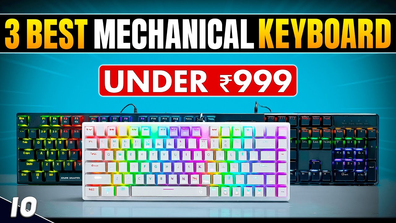 Top 5 Best Mechanical Keyboards Under 1000⌨️Gaming & Typing & Editing